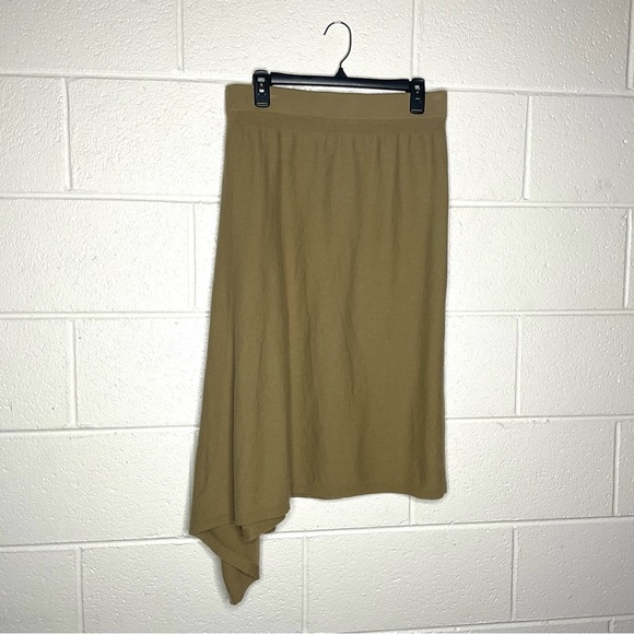 < Michael Kors Luxury Cashmere Asymmetrical Cascading Ruffle Skirt > - Picture 6 of 7